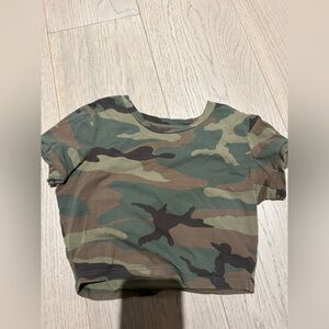 tna Camo crop top